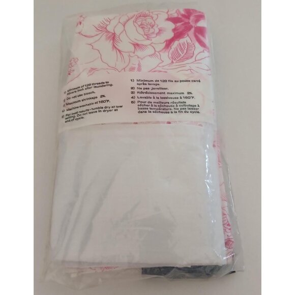 Vintage Wabasso Set of Double Bottom Fitted Sheet and 2 Regular Pillow Slips - Picture 4 of 5